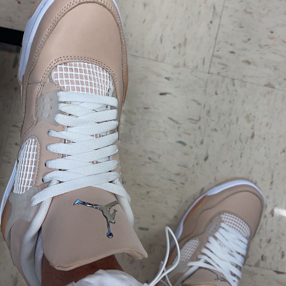 Jordan Women's Sneakers in Beige and White